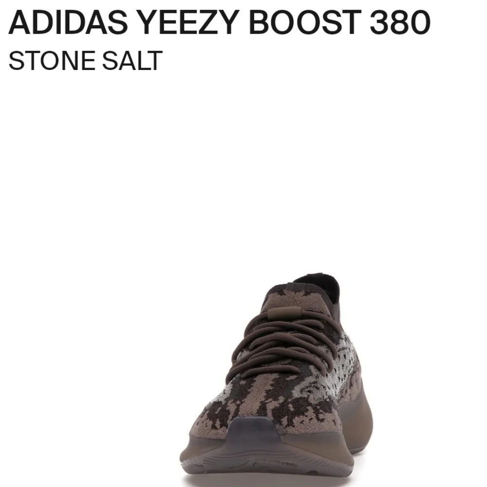 NWT Men's Adidas Yeezy Boost 380 Stone Salt - Picture 9 of 11